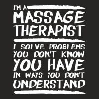 Massage Therapist Massage Therapy Red Ladies Fitted T-shirt | Artistshot