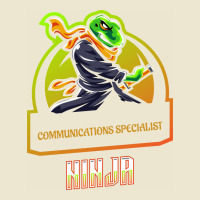 Communications Specialist Ninja Red Cropped Hoodie | Artistshot