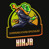 Communications Specialist Ninja Red Scorecard Crop Tee | Artistshot