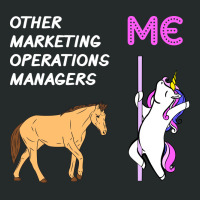 Marketing Operations Manager Unicorn Horse Design Women's Triblend Scoop T-shirt | Artistshot