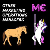 Marketing Operations Manager Unicorn Horse Design Cropped Hoodie | Artistshot