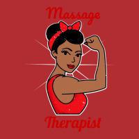 Massage Therapist Woman Strong Retro Vintage Poste Ladies Fitted T-shirt | Artistshot