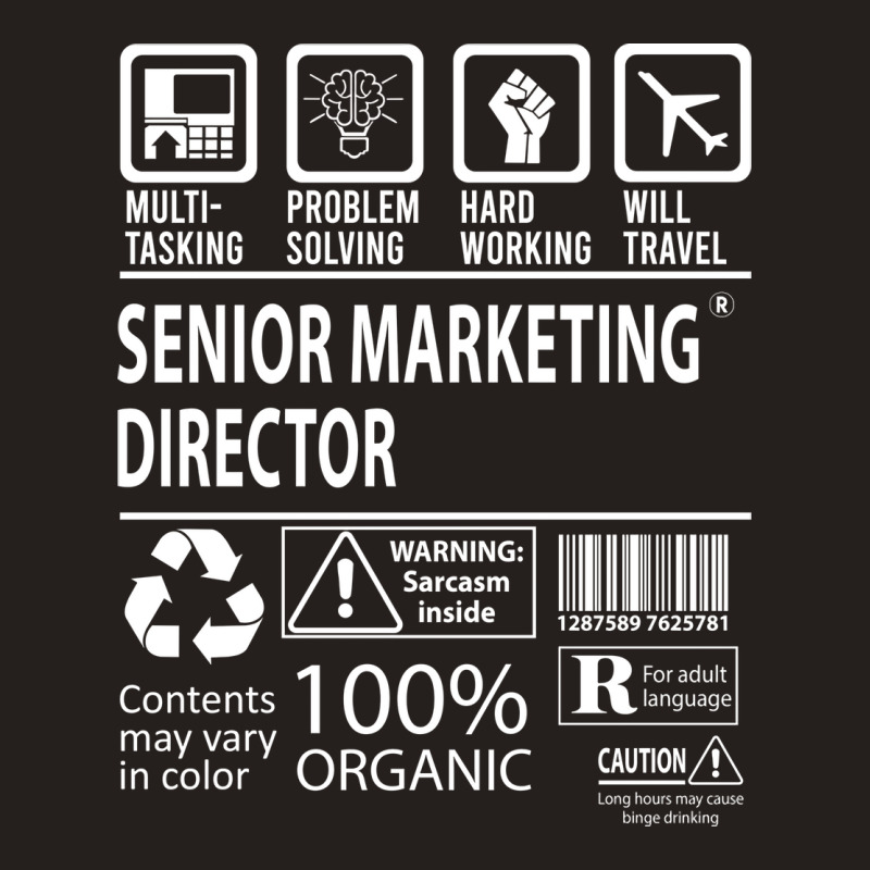 Senior Marketing Director T  Multitasking Certifie Tank Top | Artistshot