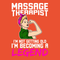 Massage Therapist Im Becoming A Legend 70s Ladies Fitted T-shirt | Artistshot