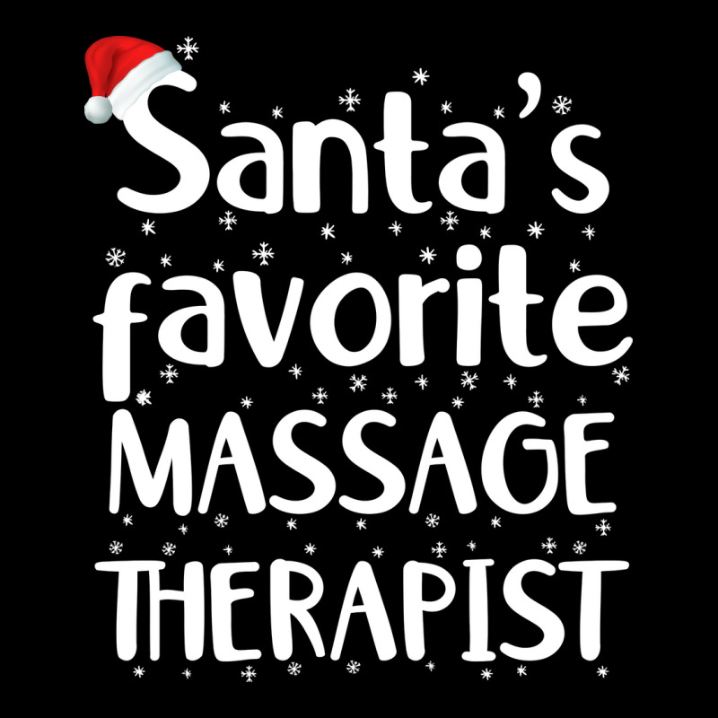 Santas Favorite Massage Therapist Funny Christmas Adjustable Cap by auleyylgh | Artistshot