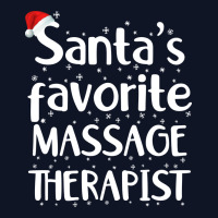 Santas Favorite Massage Therapist Funny Christmas Printed Hat | Artistshot