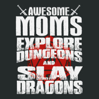 Awesome Moms Explore Dungeons And Slay Dragons Dun Women's Triblend Scoop T-shirt | Artistshot