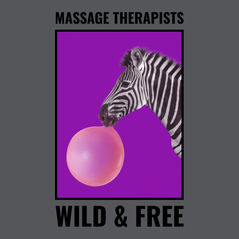 Massage Therapist Wild And Free Zebra Blowing Pink Ladies Fitted T-Shirt by kiklymieth | Artistshot