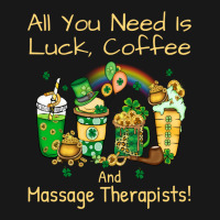 Massage Therapist Luck Coffee St Patricks Day Funn Flannel Shirt | Artistshot