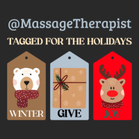 Massage Therapist Christmas Holiday Gift Tag Winte Printed Hat | Artistshot