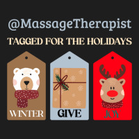 Massage Therapist Christmas Holiday Gift Tag Winte Classic T-shirt | Artistshot