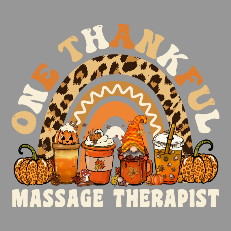 One Thankful Massage Therapist Thanksgiving Rainbo Women's V-Neck T-Shirt by piedtneimane | Artistshot