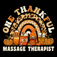 One Thankful Massage Therapist Thanksgiving Rainbo Maternity Scoop Neck T-shirt | Artistshot