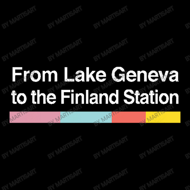 From Lake Geneva To The Finland Station   Lyrics F V-Neck Tee by MartisArt | Artistshot