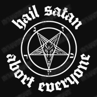 Hail Satan  Abort Everyone 2 Crop Top | Artistshot