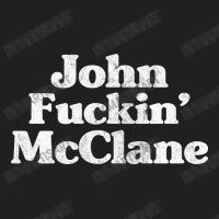 John Fuckin' Mcclane   80s Action Movie Fan Gift Ladies Polo Shirt | Artistshot