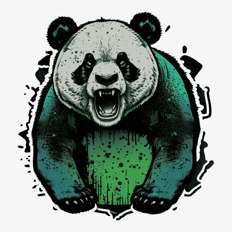 Panda Angry Ladies Fitted T-Shirt by YaelWorkman180 | Artistshot