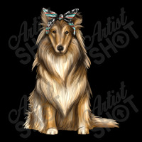 Collie With Bandanna Cropped Hoodie | Artistshot