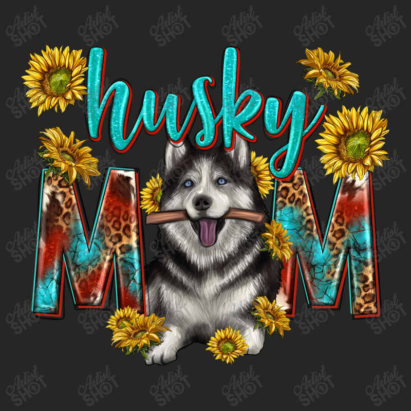 Western Alaskan Husky Mom Ladies Fitted T-Shirt by enoddigitalart@gmail.com | Artistshot