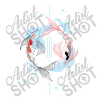 Koi Circle Line Art Aesthetic Baby Bodysuit | Artistshot