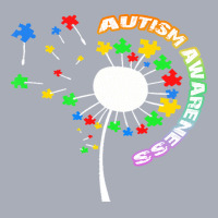 Autism Awareness T  Shirt Autism T  Shirt Autism Dandelion Flower Puzz Tank Dress | Artistshot