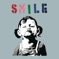 Banksy Graffiti Quote Smile With Girl Unisex Sherpa-lined Denim Jacket | Artistshot