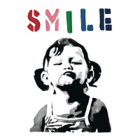 Banksy Graffiti Quote Smile With Girl Unisex Hoodie | Artistshot