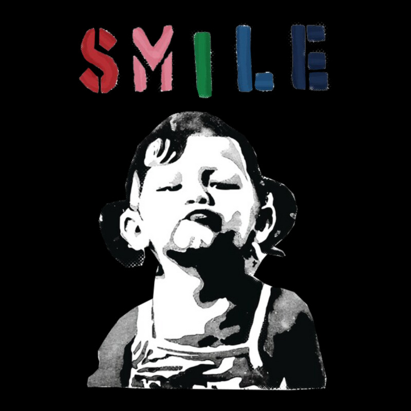 Banksy Graffiti Quote Smile With Girl Fleece Short by wiliamgelas | Artistshot