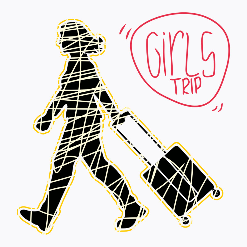 Silhouette Of Girl Trip T-shirt | Artistshot
