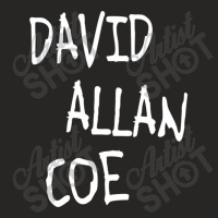 David Allan Coe ))(( Mysterious Rhinestone Cowboy Ladies Fitted T-shirt | Artistshot