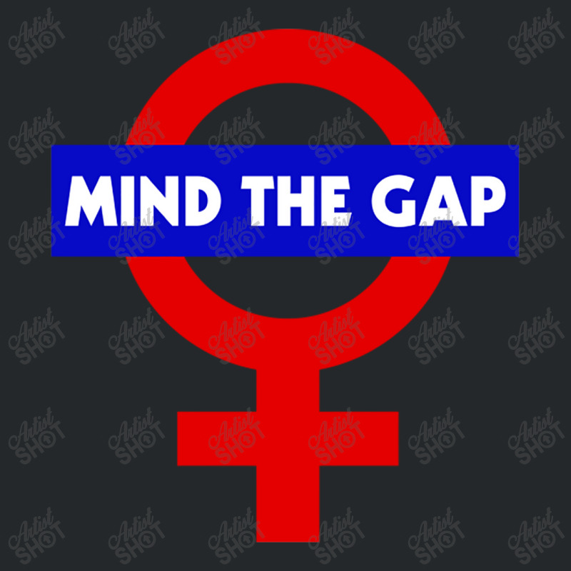 Mind The Gap  Feminist Power Symbol Design Crewneck Sweatshirt | Artistshot