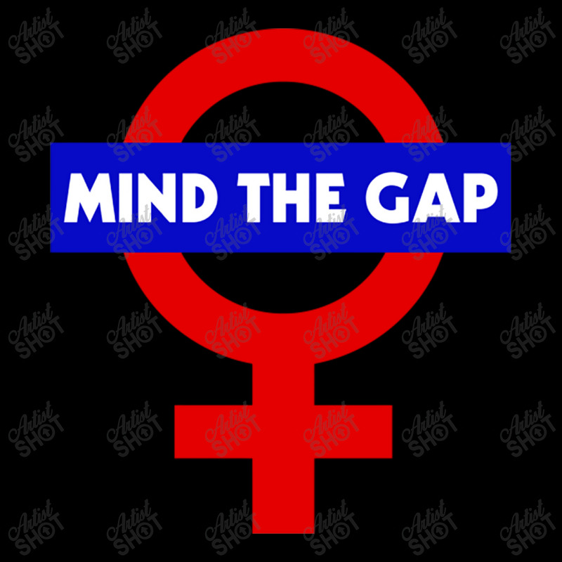 Mind The Gap  Feminist Power Symbol Design Long Sleeve Shirts | Artistshot