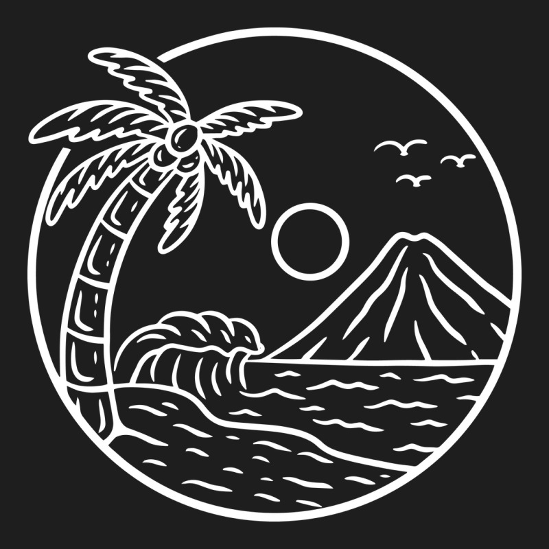 Beach View Mountain Vibes Classic T-shirt by Morspective | Artistshot