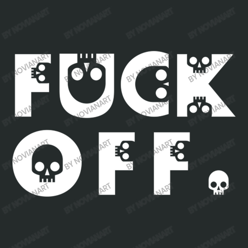 Fuck Off Skulls Women's Triblend Scoop T-shirt by NovianArt | Artistshot