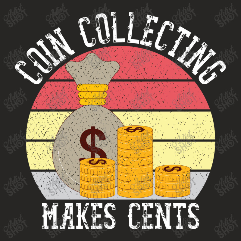 Funny Coin Collector Gift For Coin Lovers Ladies Fitted T-Shirt by Kawar001 | Artistshot