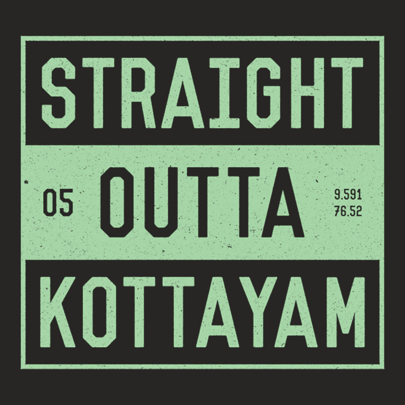 Straight Outta Kottayam  Funny Malayalam Phrases Ladies Fitted T-Shirt by JOHN CHAVEZ | Artistshot