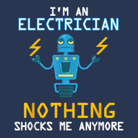 Funny Electrician T Shirt Nothing Shocks Me Apprentice Men Denim Jacket | Artistshot