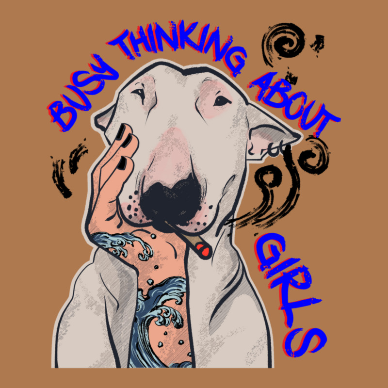 Busy Thinking About Girls Funny Doggy Vintage Short | Artistshot