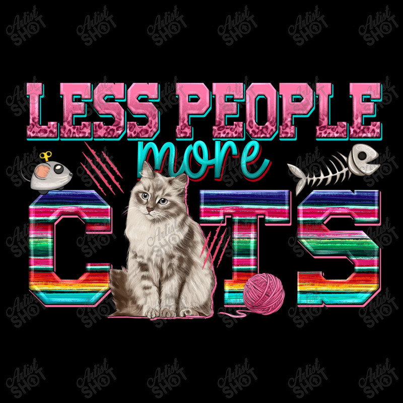 Less People More Cats Cropped Hoodie by enoddigitalart@gmail.com | Artistshot