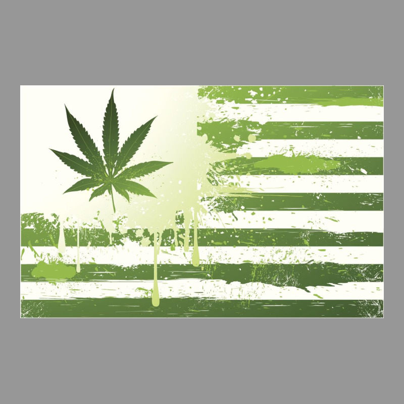 Us Flag Marijuana Weed Cannabis Legalize Drip Swag Women's V-Neck T-Shirt by sumphucker | Artistshot