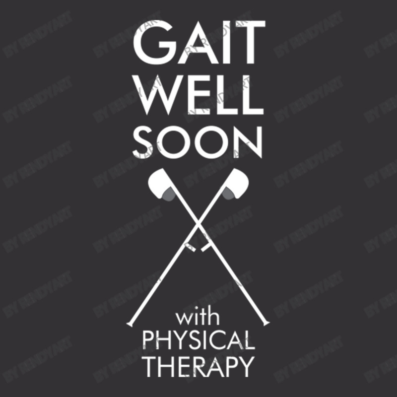 Gait Well Soon With Physical Therapy Vintage Hoodie by RendyArt | Artistshot