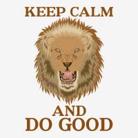 Keep Calm And Do Good With Lion Landscape Canvas Print | Artistshot