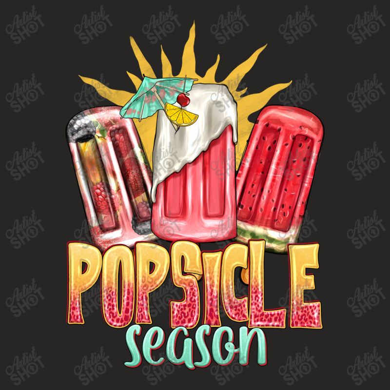 Popsicle Season Ladies Fitted T-Shirt by enoddigitalart@gmail.com | Artistshot