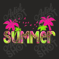 Neon Summer Enod Ladies Fitted T-shirt | Artistshot