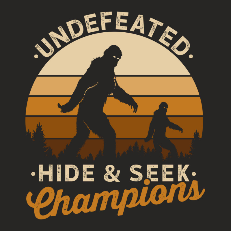 Hide And Seek Champion Undefeated Ladies Fitted T-Shirt by ilmania | Artistshot