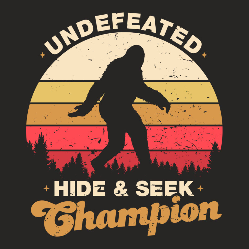 Hide And Seek Champion Undefeated 2 Ladies Fitted T-Shirt by ilmania | Artistshot