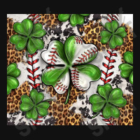 Baseball St. Patrick's Day Clovers With Leopard Tu Graphic T-shirt | Artistshot