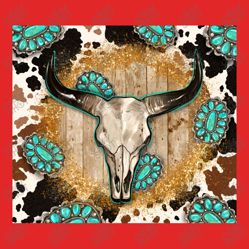 Western Bull Skull Wit Cowhide And Gemstone Toddler Sweatshirt | Artistshot