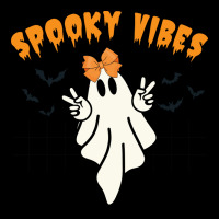 Ghost Spooky Vibes Halloween Pocket T-shirt | Artistshot