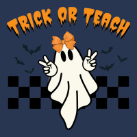 Ghost Trick Or Teach Halloween Men Denim Jacket | Artistshot